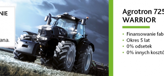 Finansowanie 0% na 5 lat dla modeli 7250 oraz 9340 TTV WARRIOR