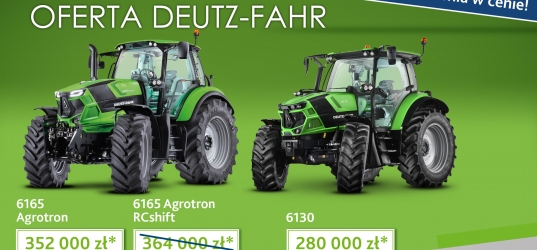 KLASA PREMIUM W PROMOCJI! DEUTZ-FAHR 6165 Agrotron, 6165 Agrotron RCshift oraz 6130
