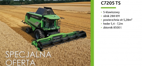 (Przed)sezon pełen zysków z kombajnem Deutz-Fahr C7205 TS